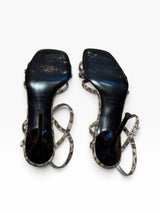 Dolce & Gabbana leopard print suede strappy heels (38)