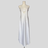 Pearl beaded lace bust midi gown