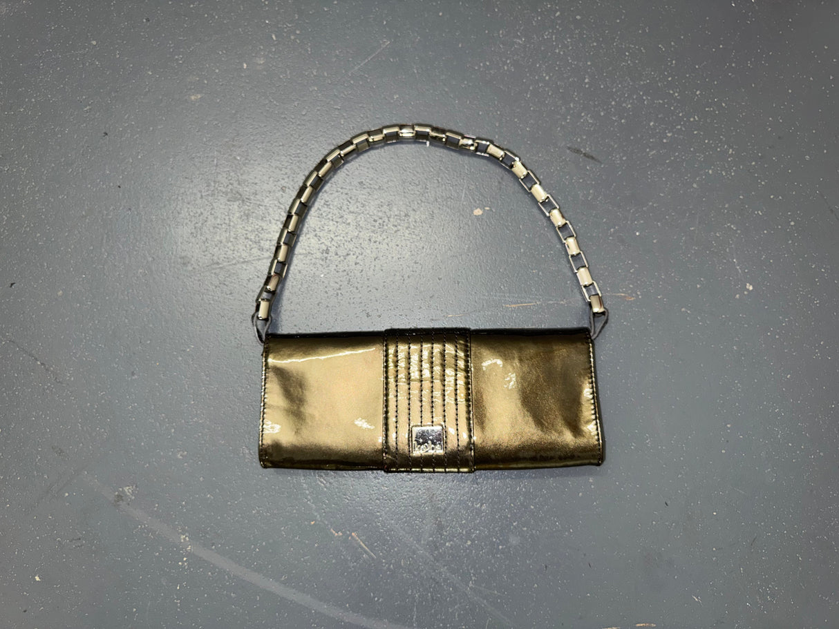 KOOBA Green Patent Leather Rectangle Shoulder Bag