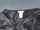 BLUMARINE Black Silk Ruffle Midi Skirt