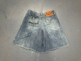 DOLCE & GABBANA Washed Denim Wide Leg Shorts