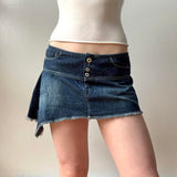 Diesel Denim Asymmetrical Mini Skirt