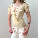 Moschino Butter Yellow Slouchy Bodysuit