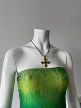 AGATHA PARIS Gold and Black Cross Choker Necklace
