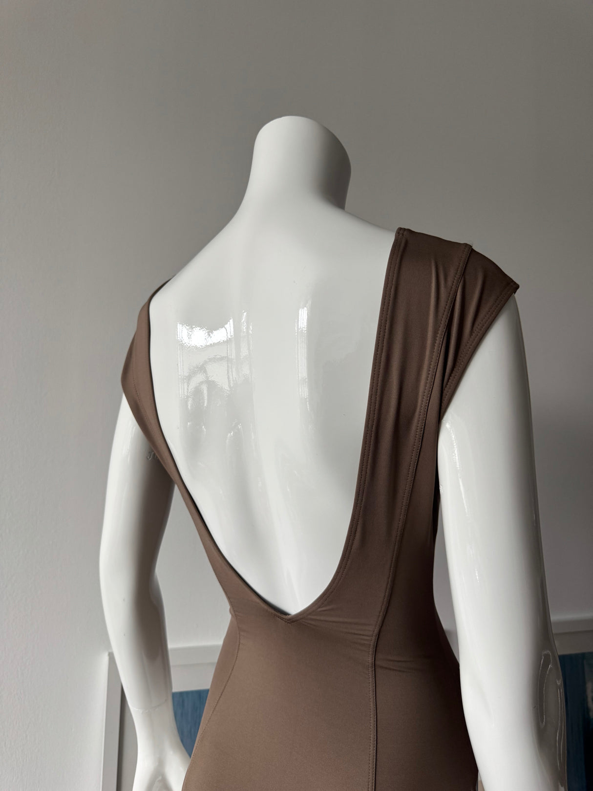 GOTTEX Taupe Open Back One-piece Swimsuit