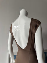 GOTTEX Taupe Open Back One-piece Swimsuit