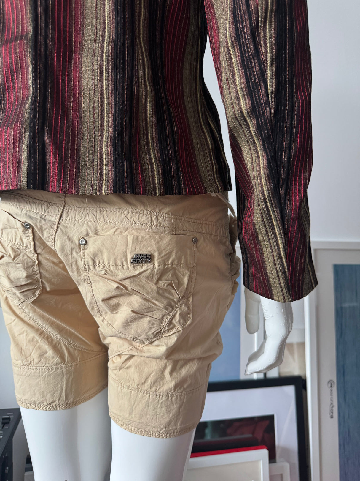 MISS SIXTY Khaki Cargo Shorts