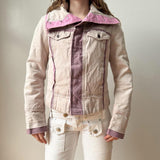 Diesel Pink Purple Cargo Moto Jacket