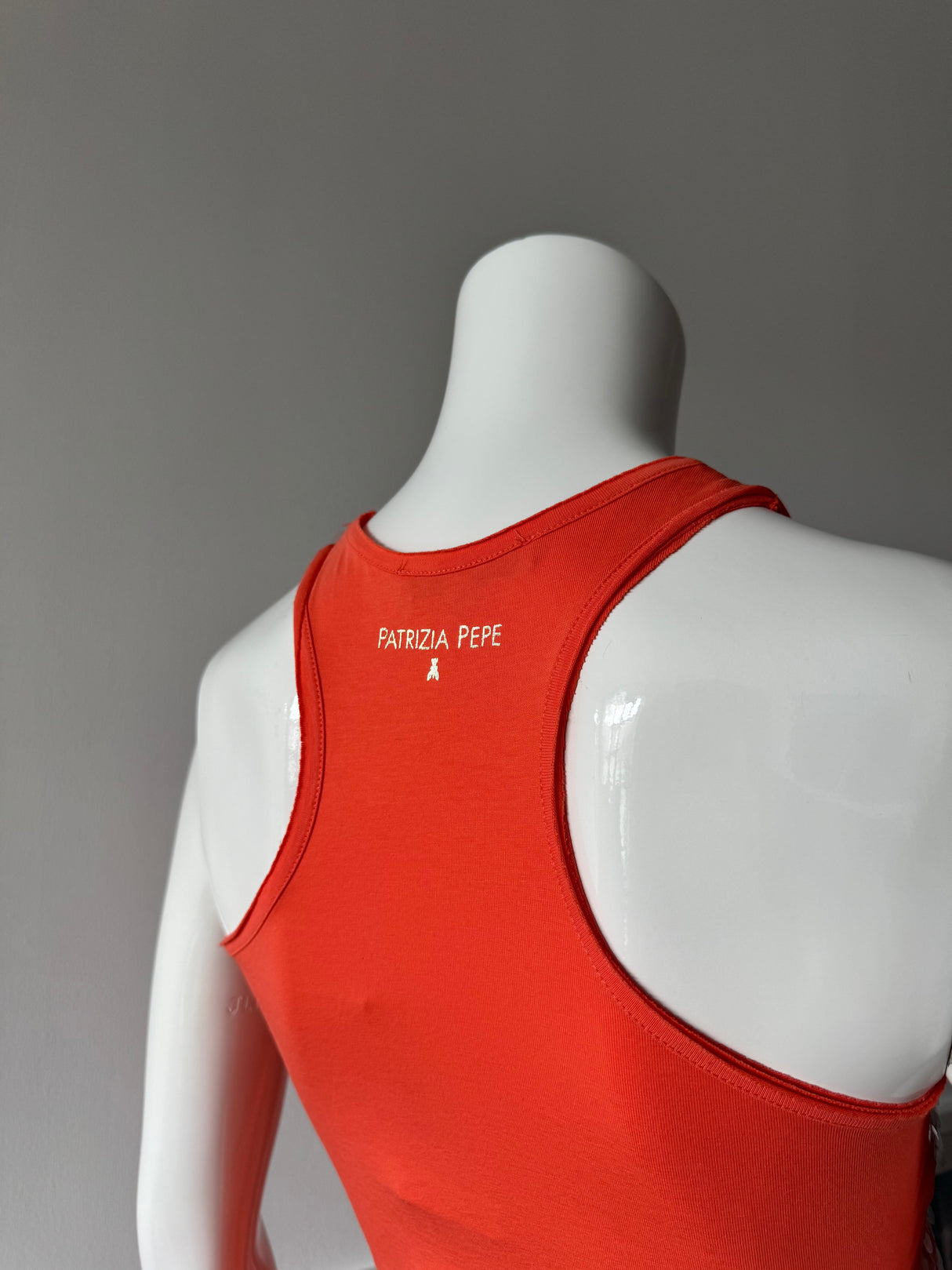 PATRICIA PEPE Orange/Coral Sequin Tank Top