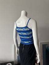 Blue Island Print Tank Top