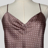 Polka dot mini slip dress