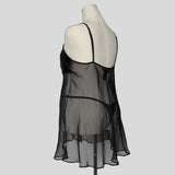 Rosette embellished babydoll dress with matching panties