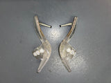 WILD ROSE Clear High Heels with Rhinestones Sz US 9