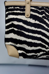 Gucci Calf Leather Tote Bag Zebra Pattern (Copy)