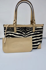 Gucci Calf Leather Tote Bag Zebra Pattern (Copy)