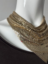 Gold Chainmail Scarf Necklace