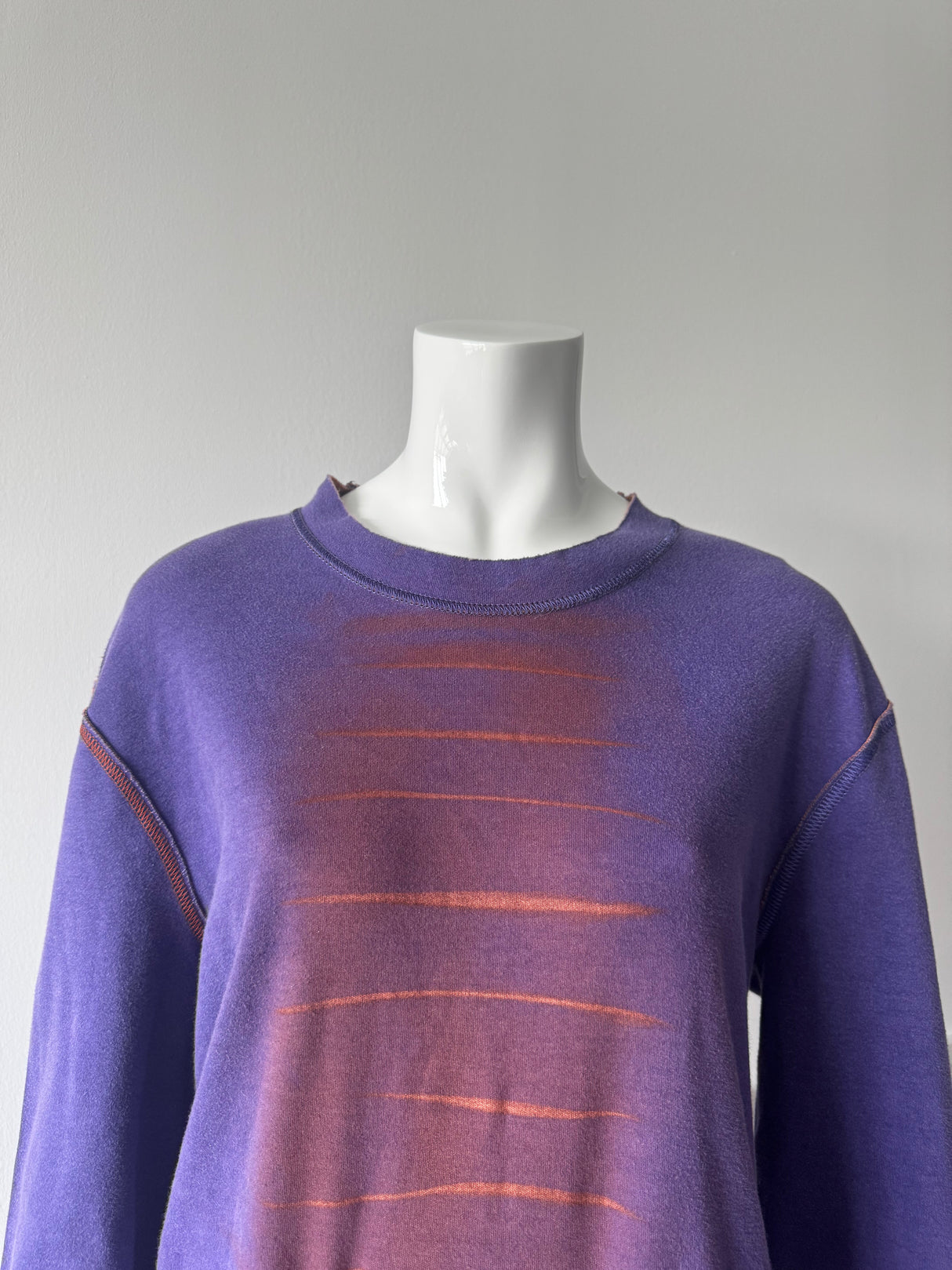 JUST CAVALLI Purple and Orange Reversible Sweatshirt