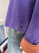 JUST CAVALLI Purple and Orange Reversible Sweatshirt