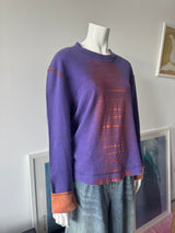JUST CAVALLI Purple and Orange Reversible Sweatshirt