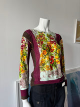 JEAN PAUL GAULTIER Fruit Print Long Sleeve Top