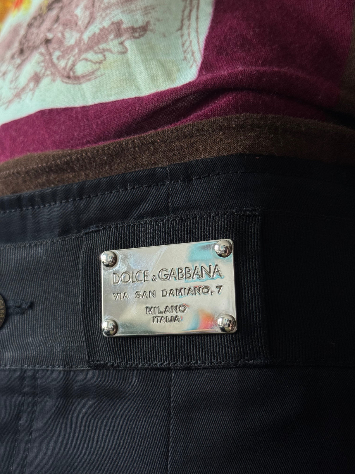 DOLCE & GABBANA Black Capri Pants