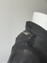 MISS ME Black Military Leather Jacket