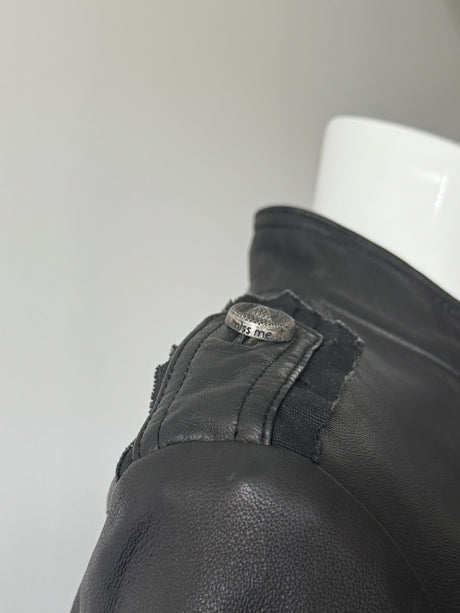 MISS ME Black Military Leather Jacket