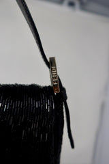 #74 Fendi Baguette Black Beaded