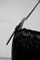 #74 Fendi Baguette Black Beaded