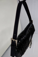 #74 Fendi Baguette Black Beaded