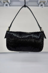 #74 Fendi Baguette Black Beaded