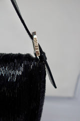 #74 Fendi Baguette Black Beaded