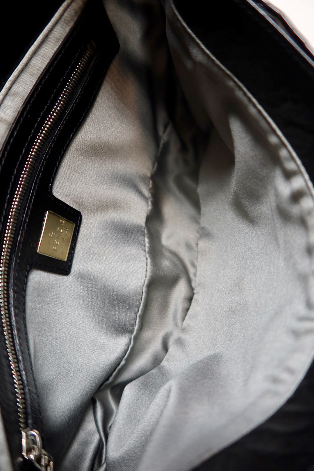 #74 Fendi Baguette Black Beaded
