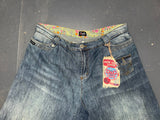 DOLCE & GABBANA Washed Denim Wide Leg Shorts