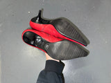 BANDOLINO Red Ruched Leather Pointed Toe Ankle Boot Sz US 8