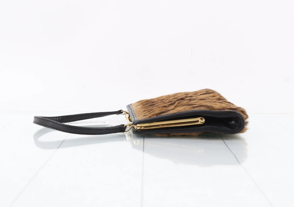 LOEWE Tiger Print Calf Hair Vanity Shoulder Bag
