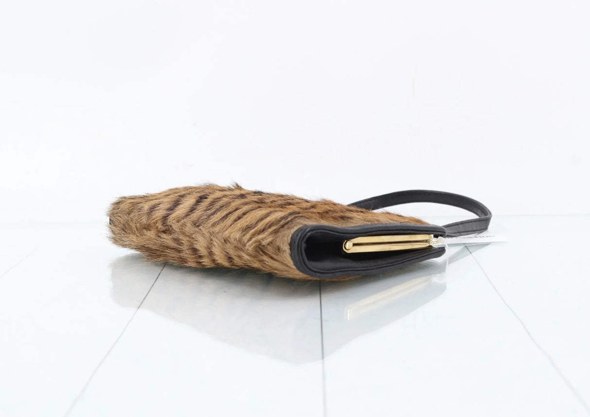LOEWE Tiger Print Calf Hair Vanity Shoulder Bag