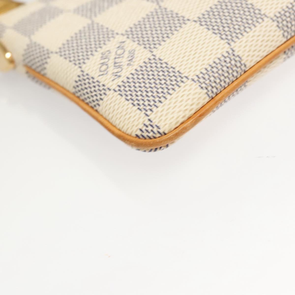 #46 Louis Vuitton Damier Azur Pochette Mira MM Accessory