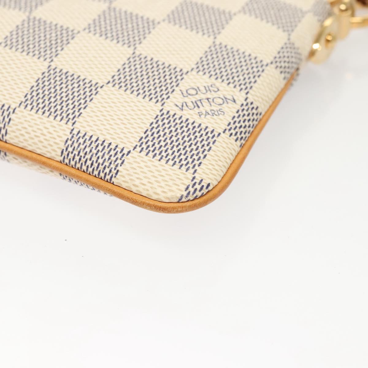 #46 Louis Vuitton Damier Azur Pochette Mira MM Accessory