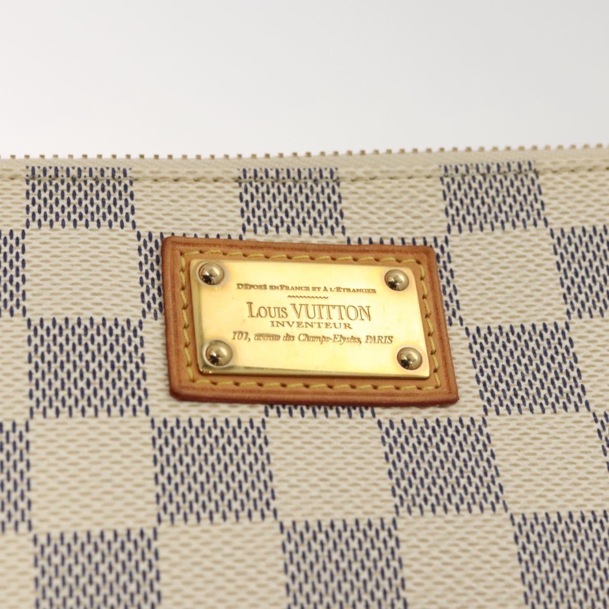#46 Louis Vuitton Damier Azur Pochette Mira MM Accessory