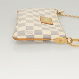 #46 Louis Vuitton Damier Azur Pochette Mira MM Accessory