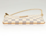 #46 Louis Vuitton Damier Azur Pochette Mira MM Accessory
