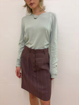 Paco Rabanne Brown Mini Skirt