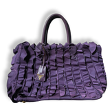 Prada Tessuto Ruffle Tote