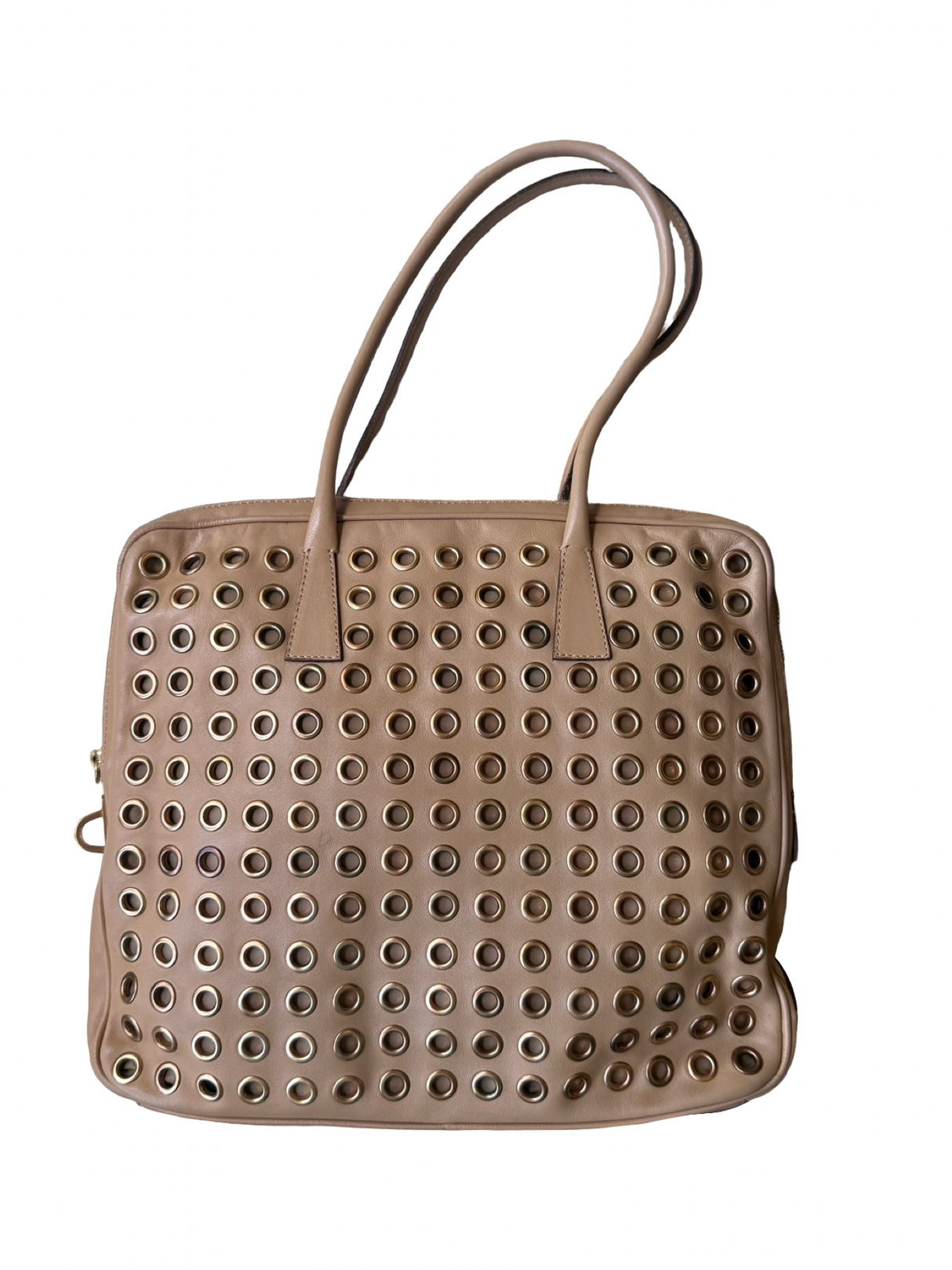 Prada Vintage Rivet Miele Bag