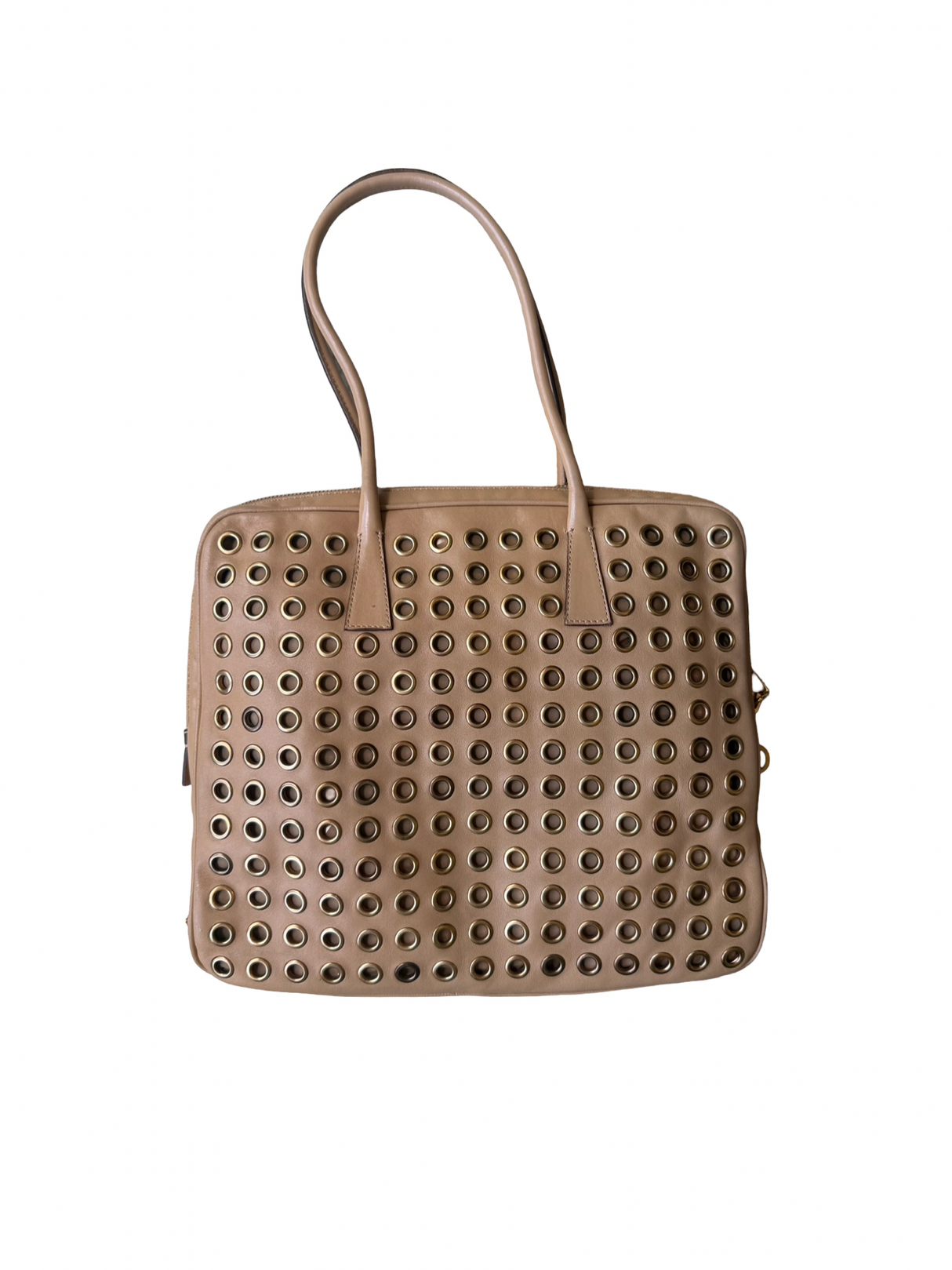 Prada Vintage Rivet Miele Bag