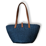 Saint_Laurent_Panier_Basket_Tote_Bag_Blue_Raffia brown leather summer tote authentic