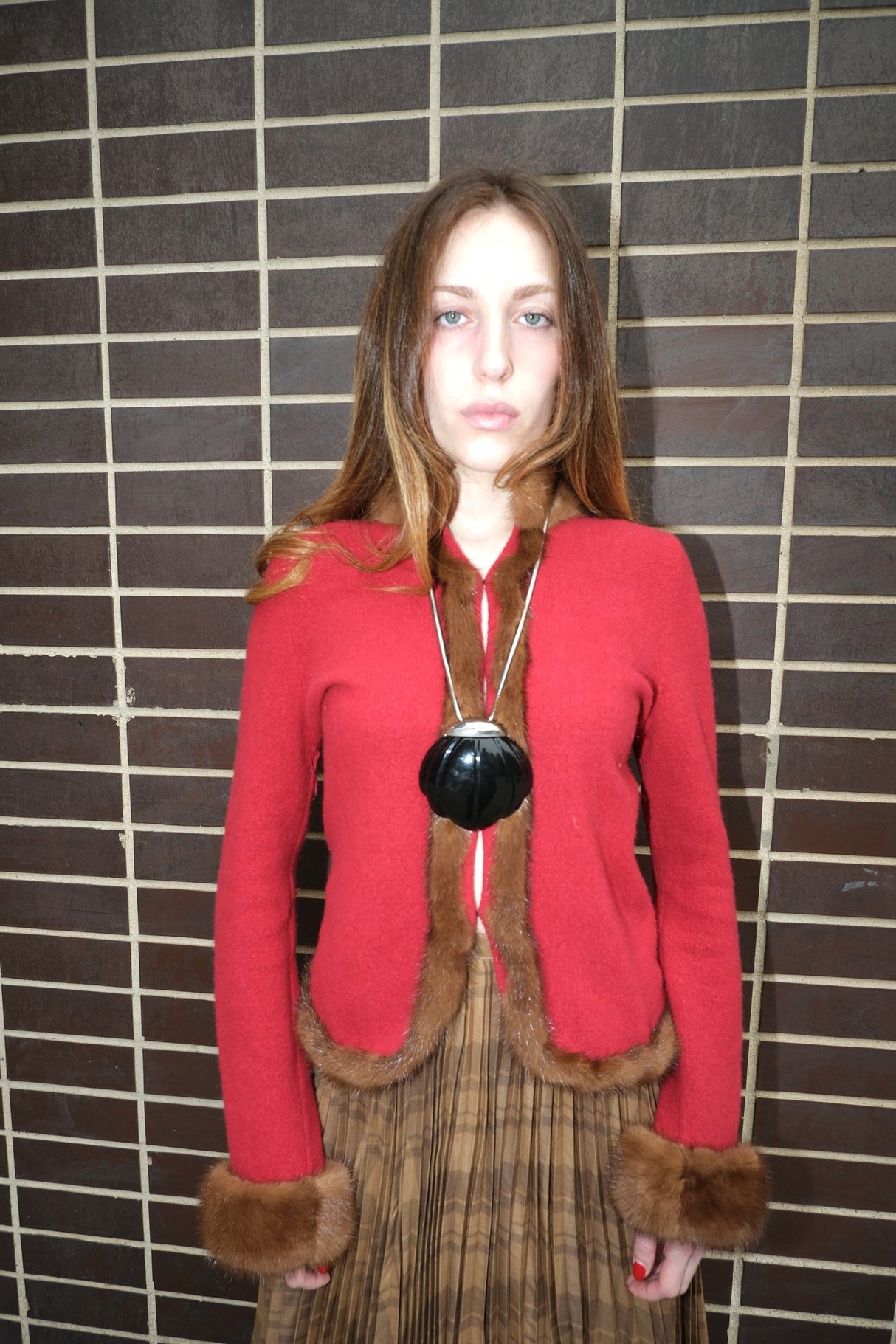 Bluemarine Mink Accented Sweater