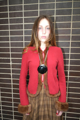Bluemarine Mink Accented Sweater