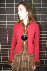Bluemarine Mink Accented Sweater